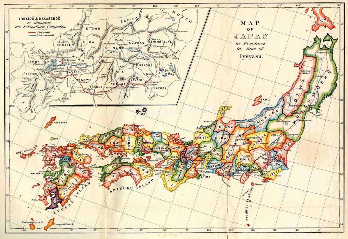 Историческая карта Японии